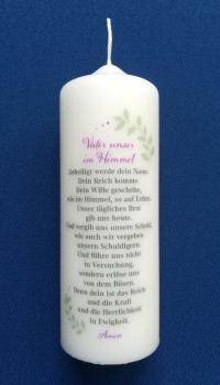 Kerze Vater unser 17cm