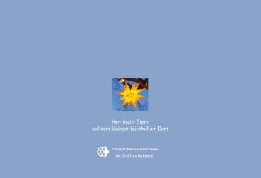 Herrnhuter Stern auf dem Mainzer Leichhof am Dom