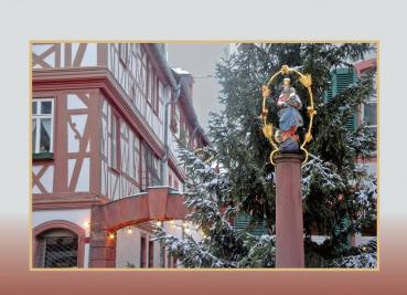 Maria mit dem Jesuskind im Kirschgarten der Mainzer Altstadt
