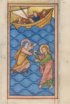 Jesus rettet den versinkenden Petrus