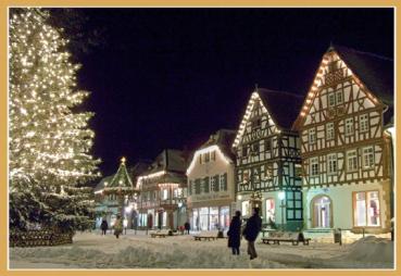 Auf dem Marktplatz in Seligenstadt am Main