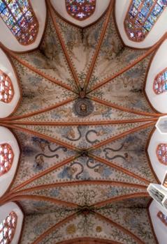 Gewölbe über dem Chorraum der Karmeliterkirche in Mainz