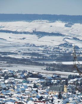 Verschneites Rheinhessen