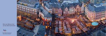 Der Blick vom Mainzer Dom auf den Weihnachtsmarkt