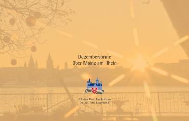 Dezembersonne über Mainz am Rhein