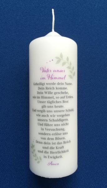 Kerze Vater unser 17cm