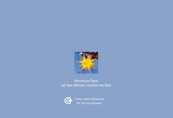 Herrnhuter Stern auf dem Mainzer Leichhof am Dom