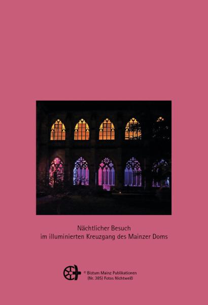 Nächtlicher Besuch im illuminierten Kreuzgang des Mainzer Doms