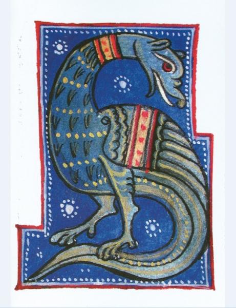 Drache als Figureninitiale S