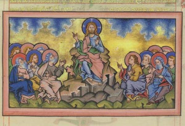 Aus der Bergpredigt (Mainzer Evangeliar)
