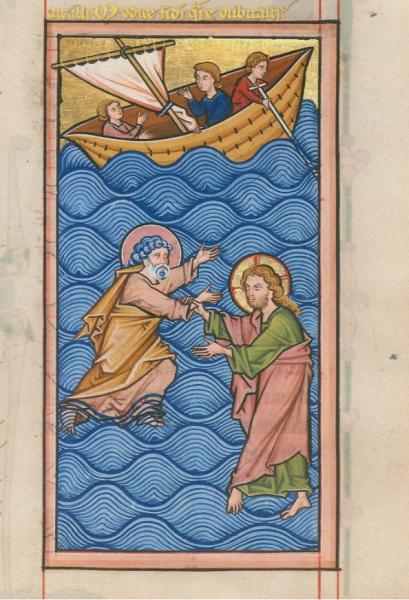 Jesus rettet den versinkenden Petrus