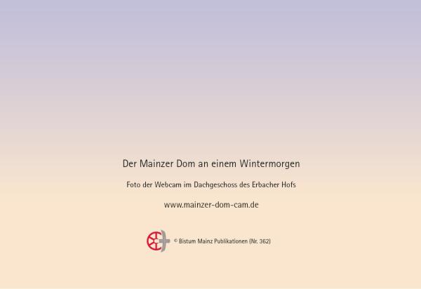 Der Mainzer Dom an einem Wintermorgen